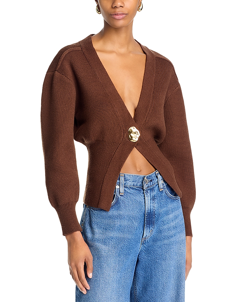 Fore Balloon Sleeve Cardigan Sweater