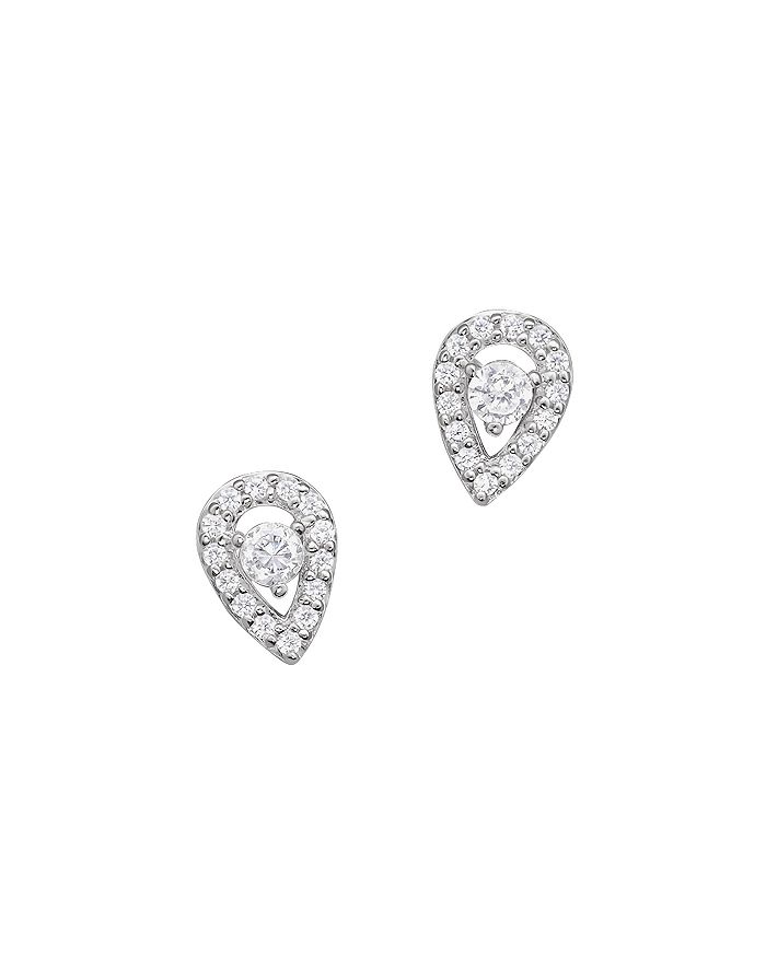 Bloomingdale's Diamond Pear Shape Stud Earrings In 14k White Gold, .20 Ct. T. W. - Exclusive