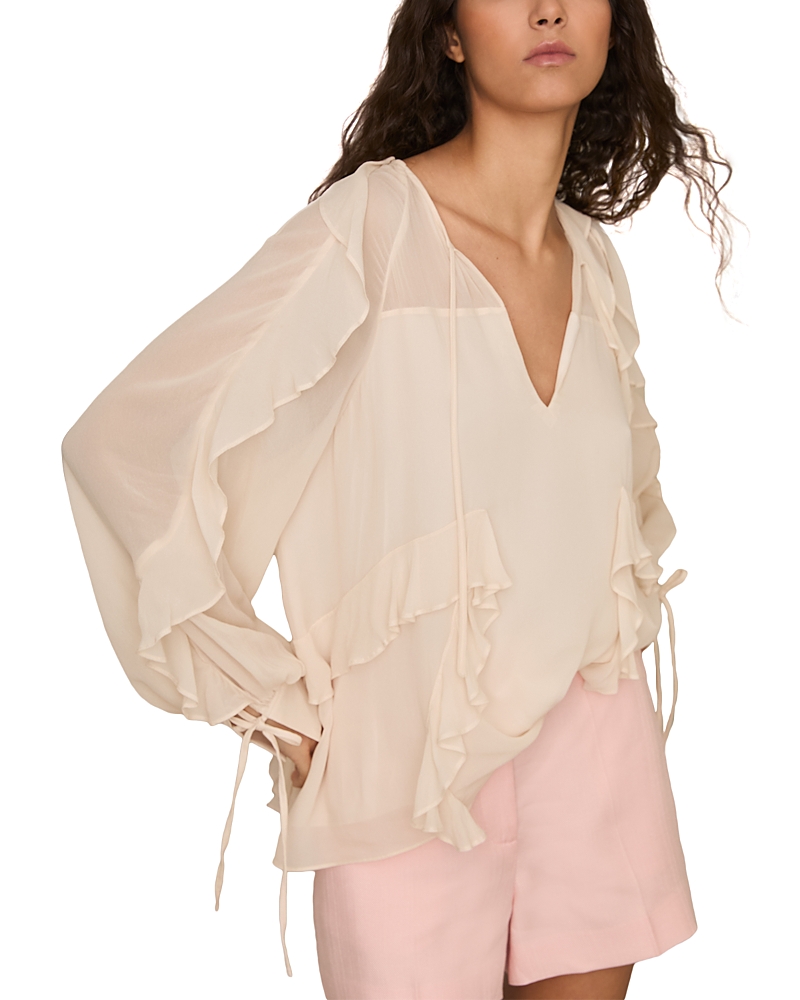 Reiss Zaria Ruffled Top